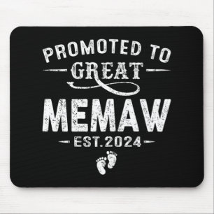 To Great Memaw 2024 Mothers Day First Time Mom Mouse Pad