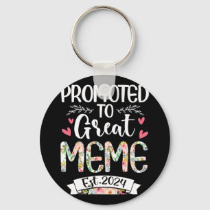 To Great Meme Est 2024 Mothers Day  Keychain