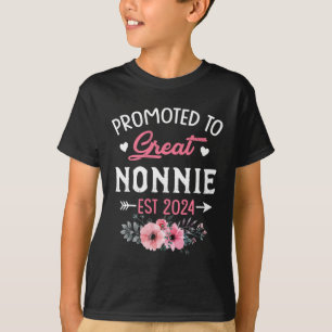 To Great Nonnie Est 2024 Flower  T-Shirt