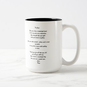 "To Groom's Parent" Personalized Mug