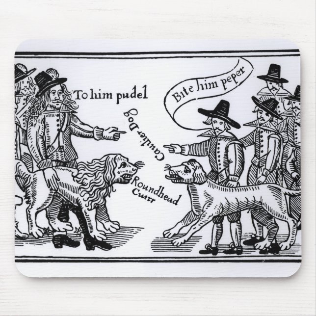 To Him Pudel, Bite Him Peper' Mouse Pad (Front)