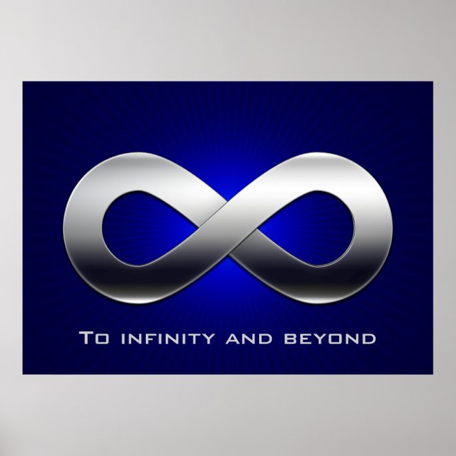 To infinity and beyond - math poster (Front)