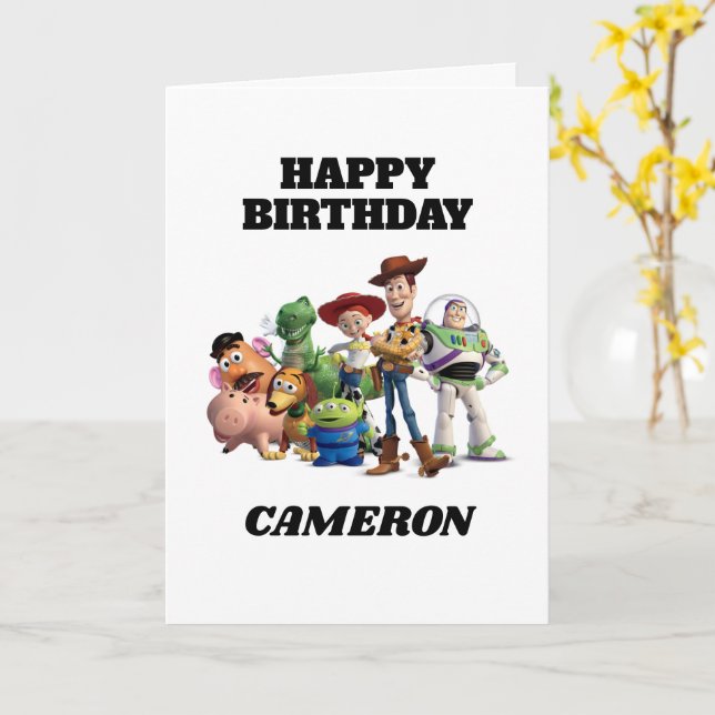 To Infinity and Beyond Toy Story Birthday Card (Yellow Flower)