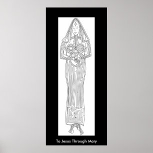 To Jesus Through Mary Poster