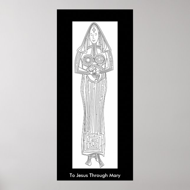 To Jesus Through Mary Poster (Front)