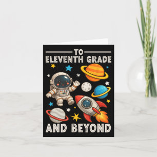 To Junior And Beyond Astronaut Funny Back To Schoo Card