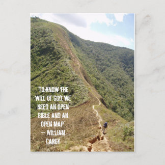 "To know the will of God, postcard