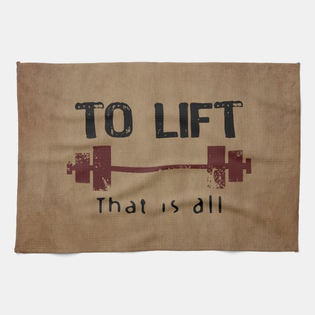 To Lift Bodybuilding Kitchen Towel (Horizontal)