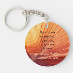 To Love and Be Loved Wedding Favour Keychain