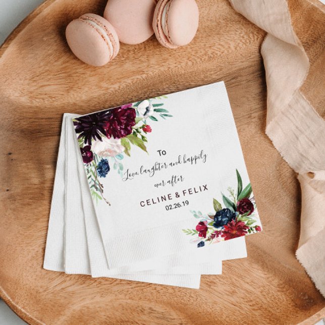 To Love, Laughter, and Happily Ever After Napkin (Creator Uploaded)