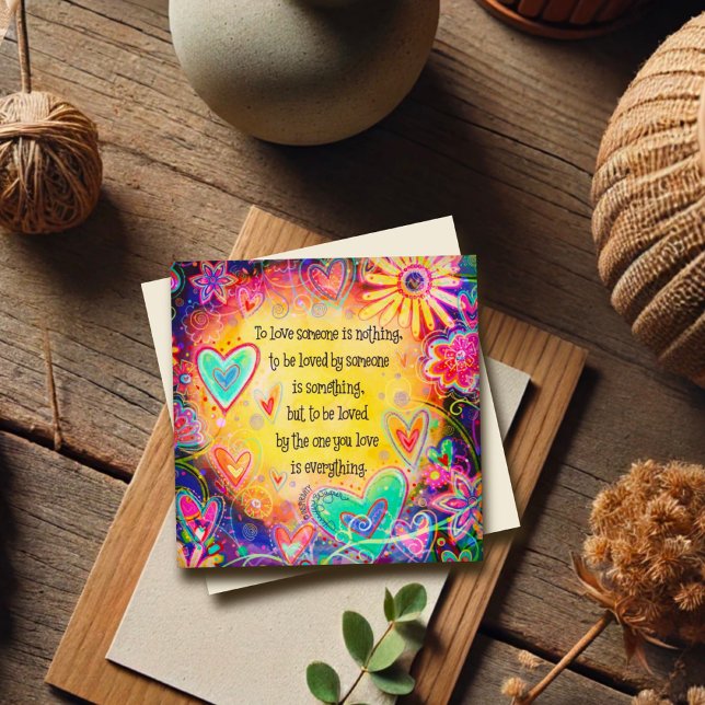 To Love Someone Quote Pretty Floral Valentine (Creator Uploaded)