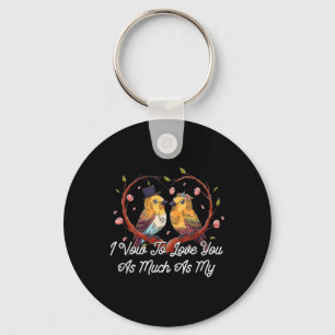 To Love You As Much As My Cats Wedding Cat Lover Keychain