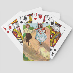 To Market to Market to Buy a fat Pig, Mother Goose Playing Cards