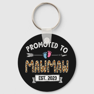 To Mawmaw Est 2023 Leopard Mother's Day Keychain