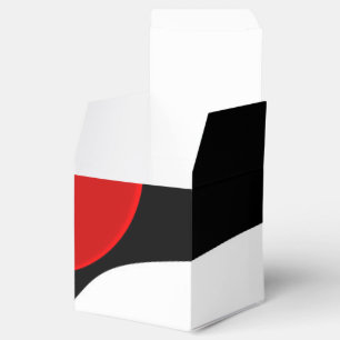 To Mr. Redd: Abstract Black, White & Red Favor Box