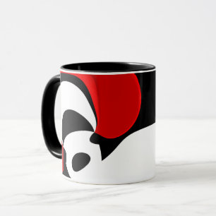 To Mr. Redd: Abstract Black, White & Red Mug