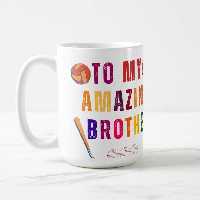 To my amazing brother Brother's day Coffee Mug (Left)