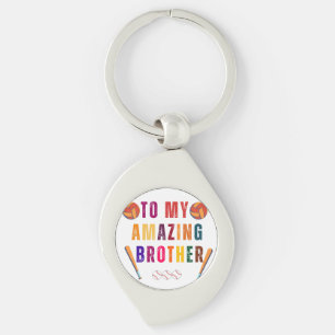 To my amazing brother Brother's day Keychain