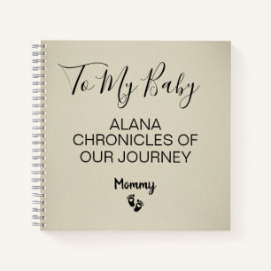 To My Baby Keepsake Pregnancy Journal