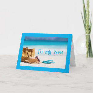 **TO MY BOSS** YOU DESERVE A "GREAT BIRTHDAY" CARD