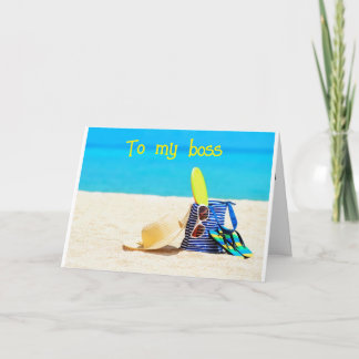 **TO MY BOSS** YOU DESERVE A "GREAT BIRTHDAY" CARD