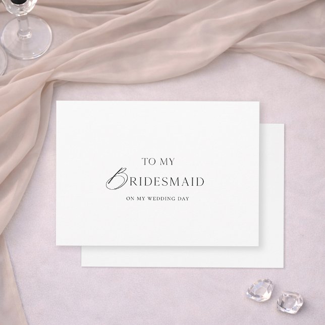 To My Bridesmaid Wedding Card (Creator Uploaded)