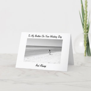 TO MY BROTHER ON YOUR WEDDING DAY CARD