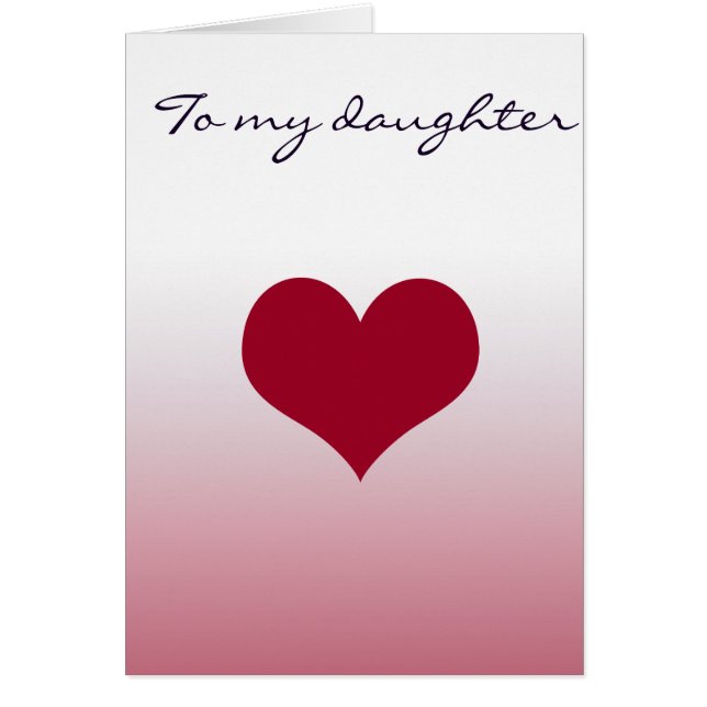 To My Daughter (Front)
