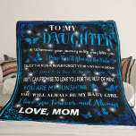 To My Daughter Blanket, Gift For Birthday Fleece Blanket<br><div class="desc">Add a personal touch to the coziness of this plush fleece blanket. Made to feel incredibly soft to the touch and keep anyone warm on a chilly day, these blankets come in 3x sizes and cover all your needs. Key features : 100% Polyester This extremely strong and durable synthetic fabric...</div>