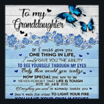 To My Daughter Butterfly Gift, Daughter Birthday Poster<br><div class="desc">To My Daughter Butterfly Gift,  Daughter Birthday Gift</div>