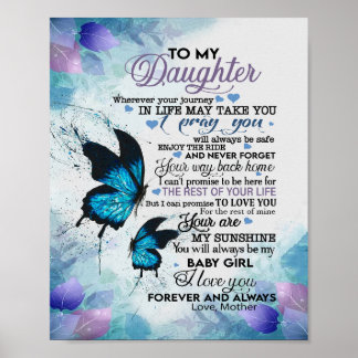 To My Daughter Canvas | Wall Art Canvas