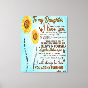 to my daughter   cute family decor gift