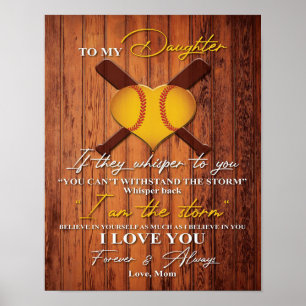 To My Daughter   Cute To My Daughter Gift Poster