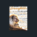 To My Daughter, Daughter Birthday Gift, Baby Girl Canvas Print<br><div class="desc">To My Daughter,  Daughter Birthday Gift,  Baby Girl</div>