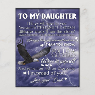 To My Daughter, Daughter Birthday Gift, Baby Girl Flyer