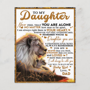 To My Daughter, Daughter Birthday Gift, Baby Girl Flyer