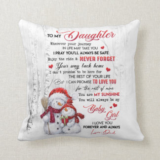 To my daughter from Dad Throw Pillow