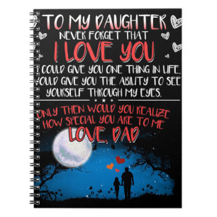 To My Daughter Gift Best Family Gift Notebook