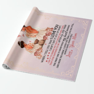 To My Daughter Gift, Daughter And Mom, Love Letter Wrapping Paper