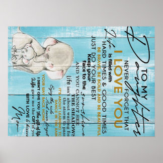 TO MY DAUGHTER | Gift For Your Kid Poster