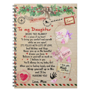 To My Daughter Gift, Love Letter Daughter And Mom Notebook