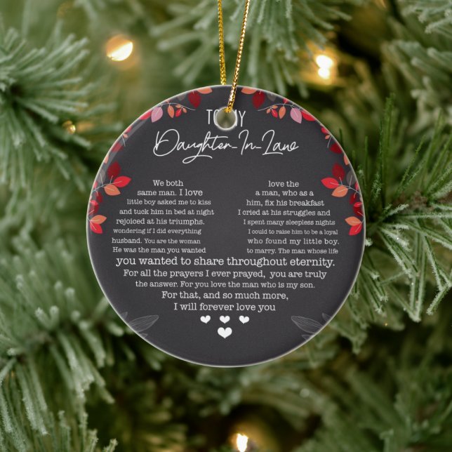 To my daughter in law Ornament (Tree)