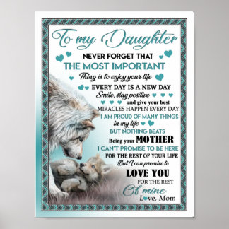 To my daughter poster