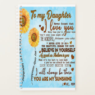 To my daughter   Special letter to my daughter Planner