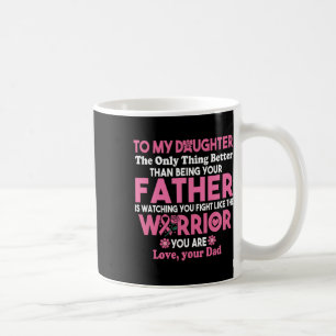 To My Daughter Watching You Fight Breast Cancer Aw Coffee Mug