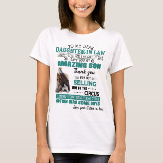 To my dear daughter in law shirt