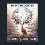 To My Deer Daughter Gift, Daughter Birthday Gift Flyer<br><div class="desc">To My Deer Daughter Gift,  Daughter Birthday Gift</div>