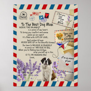 To My Dog Mom Gift, Dog Lover Gift, Mom Cute Gift Poster