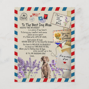 To My Dog Mom Gift, Mom Birthday Gift Idea Flyer