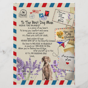 To My Dog Mom Gift, Mom Birthday Gift Idea Menu